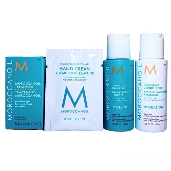 Moroccanoil Set: Hydrating Shampoo & Conditioner—Treatment Oil—Hand Cream *NIB* - Picture 2 of 5